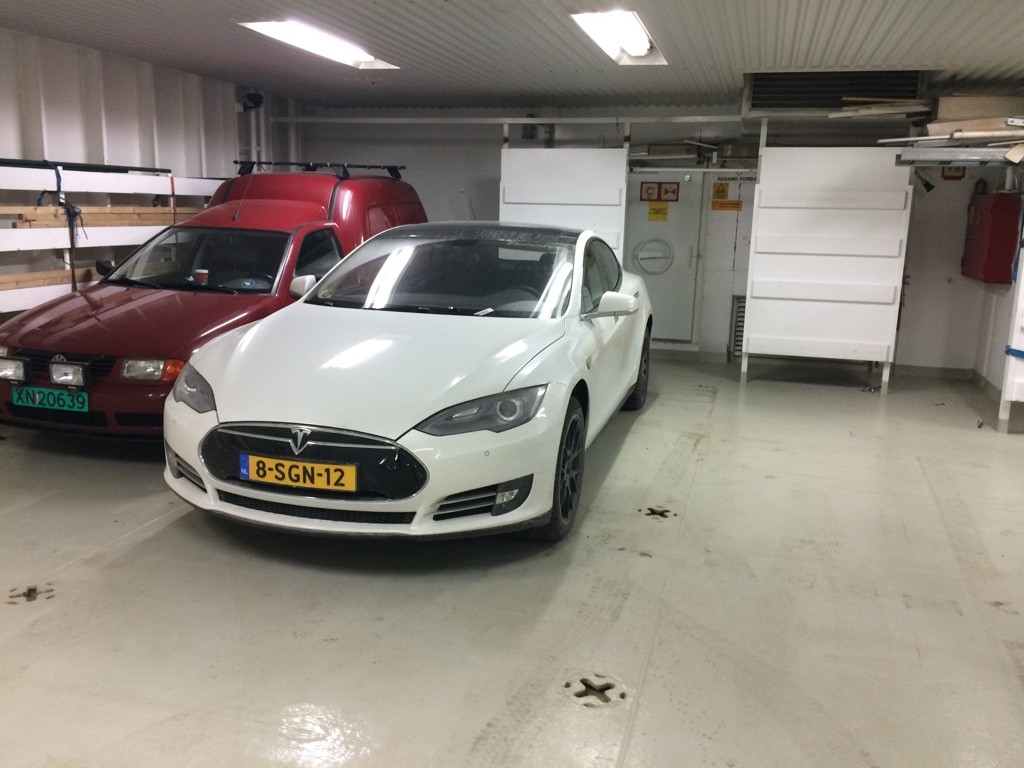 Model S on Ferry