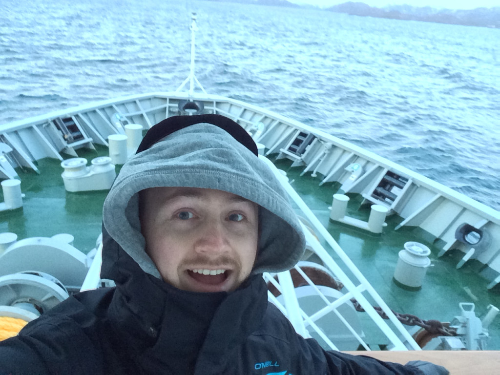 Selfie at Hurtigruten