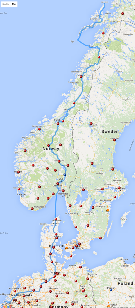 Route Norway 2016